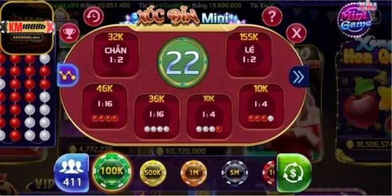 Xóc đĩa KM1888B phân tích bảng vị